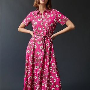 NWT Anthropologie Vianne Maxi Shirtdress